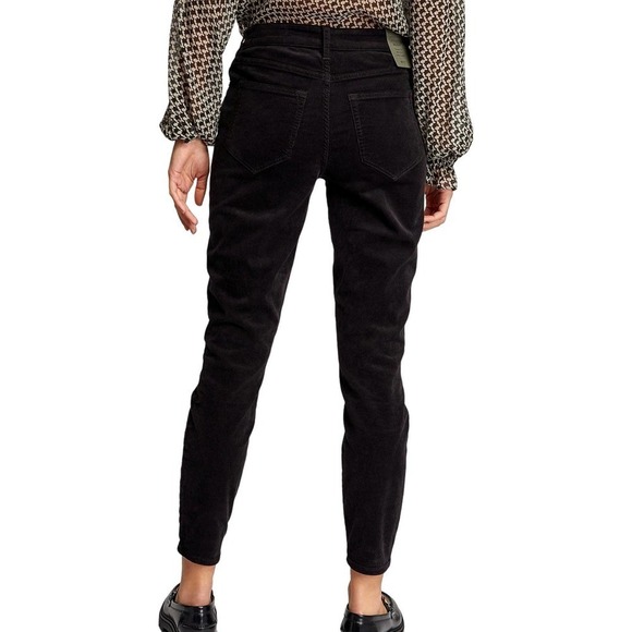 ALL SAINTS MILLER‎ CORDUROY SKINNY JEANS IN BLACK NWT WOMEN'S SIZE 27 - Picture 2 of 16